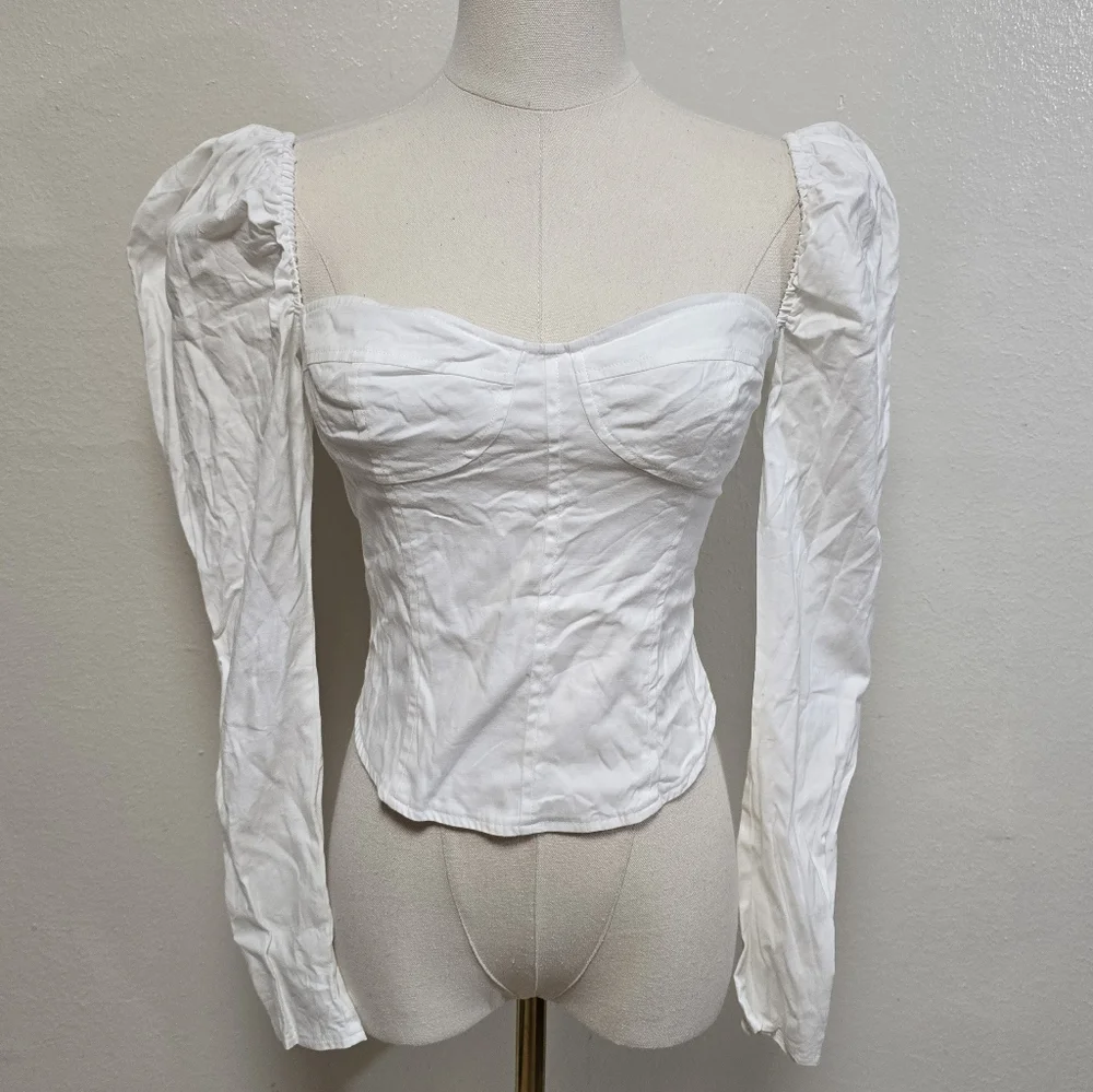 Reformation Cacio Top White Size 0